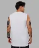 1% Better FLXCotton Training Fit Tank - White-Black sold by LSKD