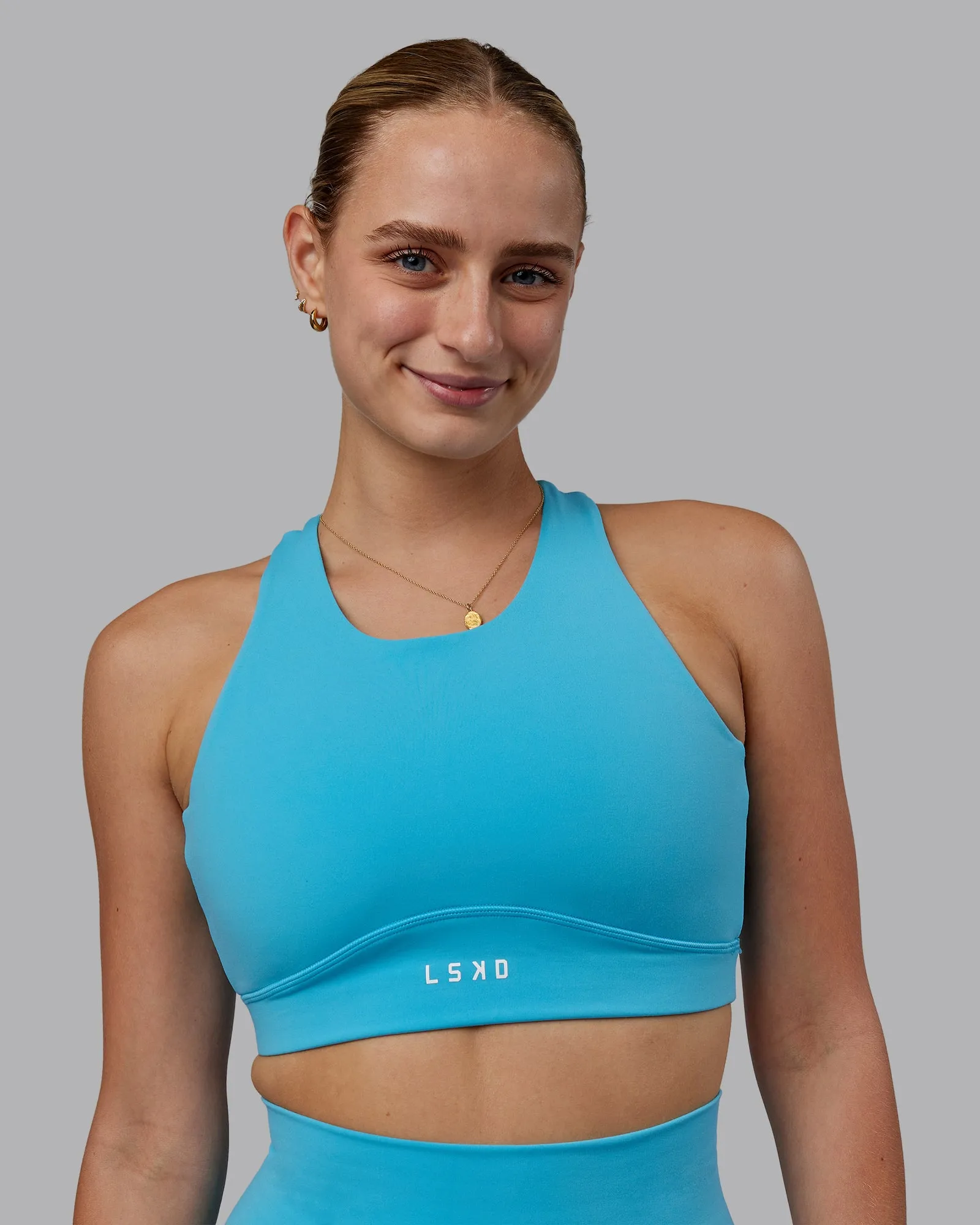 Fusion Sports Bra - Pacific Blue sold by LSKD