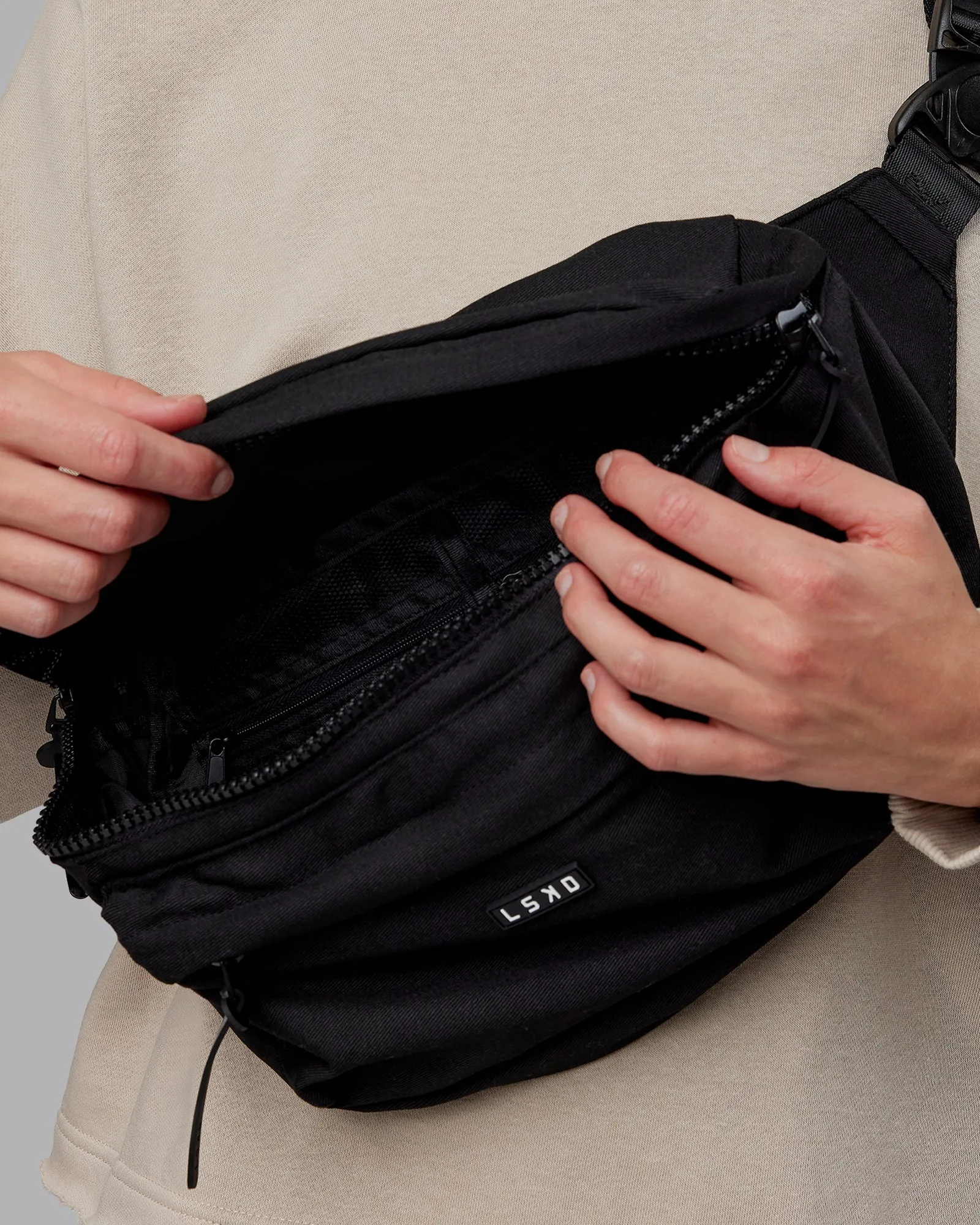 Functional Crossbody Bag - Black sold by LSKD product image thumbnail 3