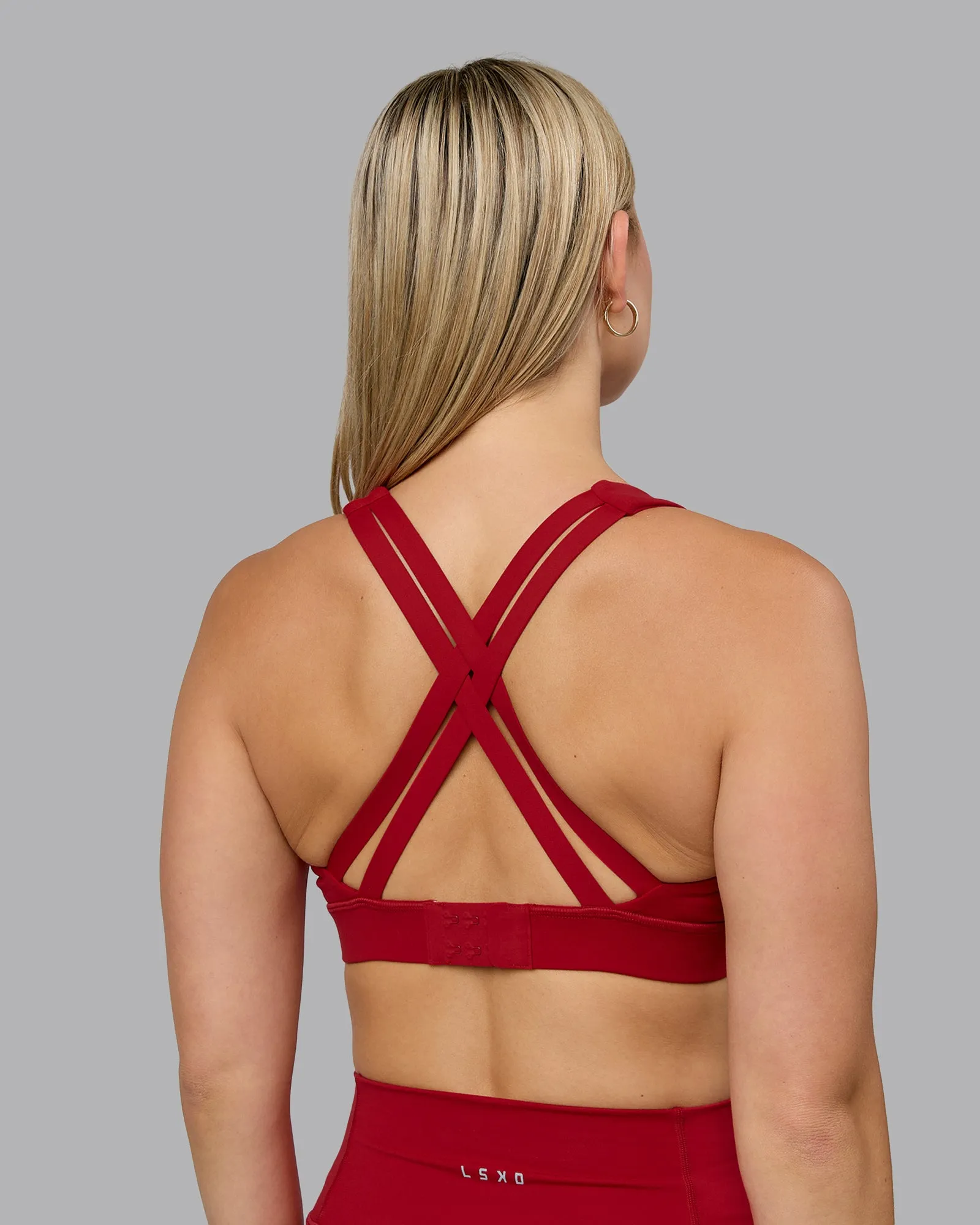 Poise Sports Bra - Cherry Red sold by LSKD product image thumbnail 2