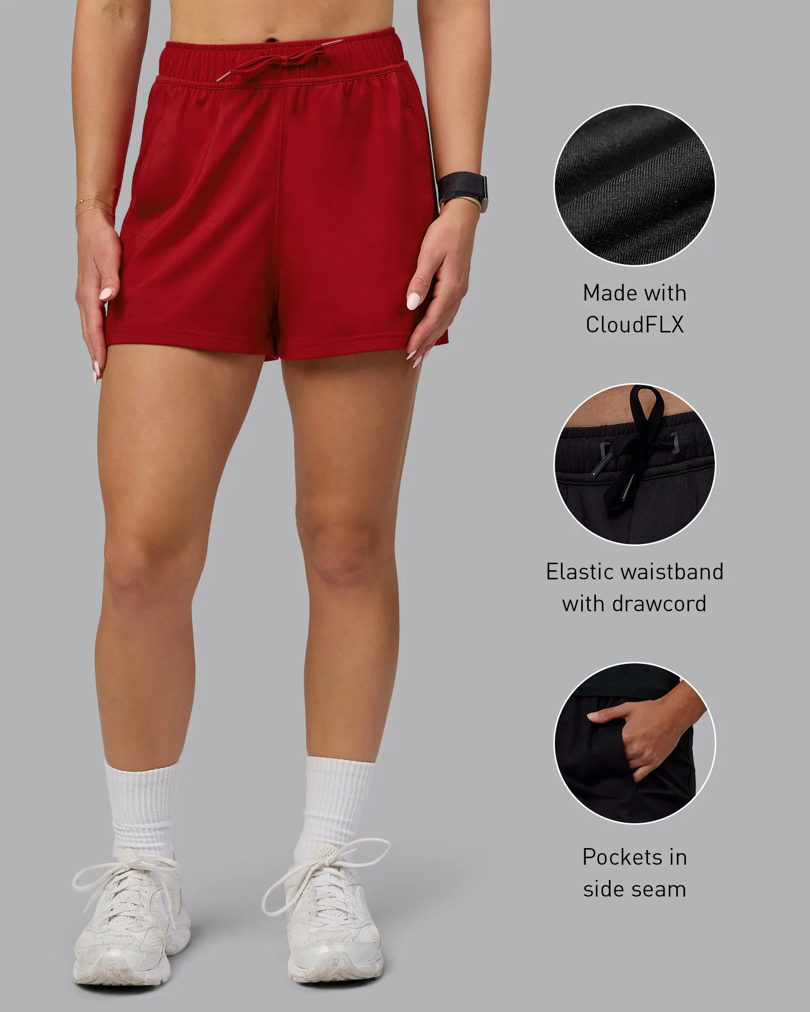 Restore CloudFLX Short - Cherry Red sold by LSKD product image thumbnail 2