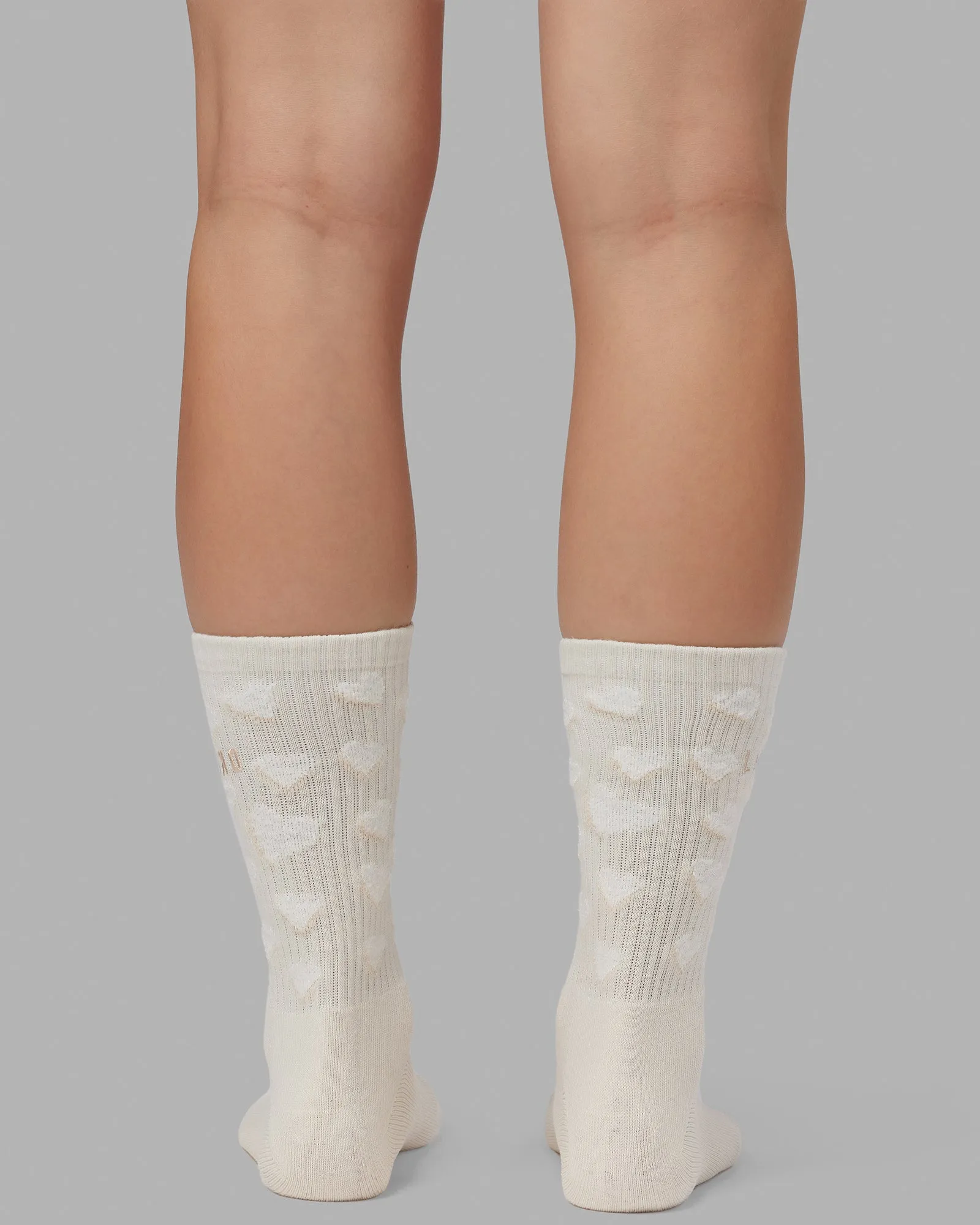 Cupid Crew Sock - Off White-White sold by LSKD product image thumbnail 4
