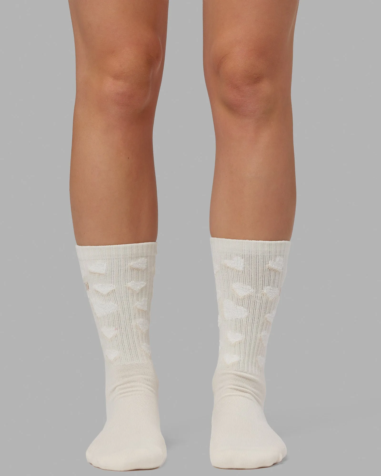 Cupid Crew Sock - Off White-White sold by LSKD product image thumbnail 3
