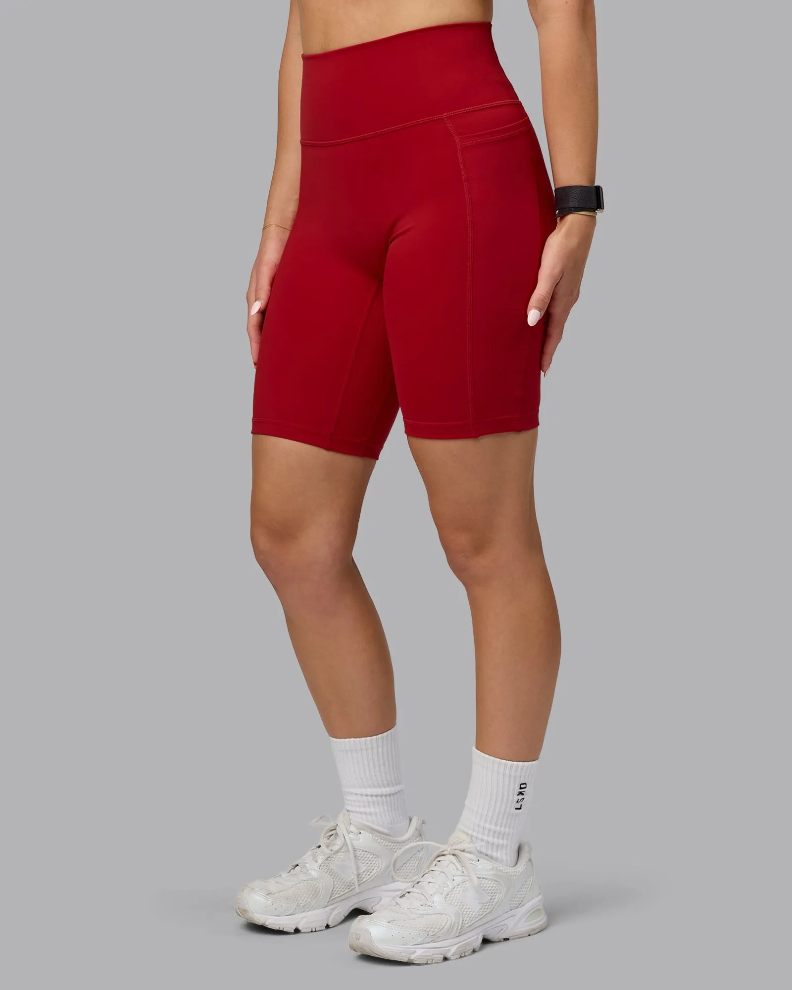 Fusion Bike Short With Pockets - Cherry Red sold by LSKD