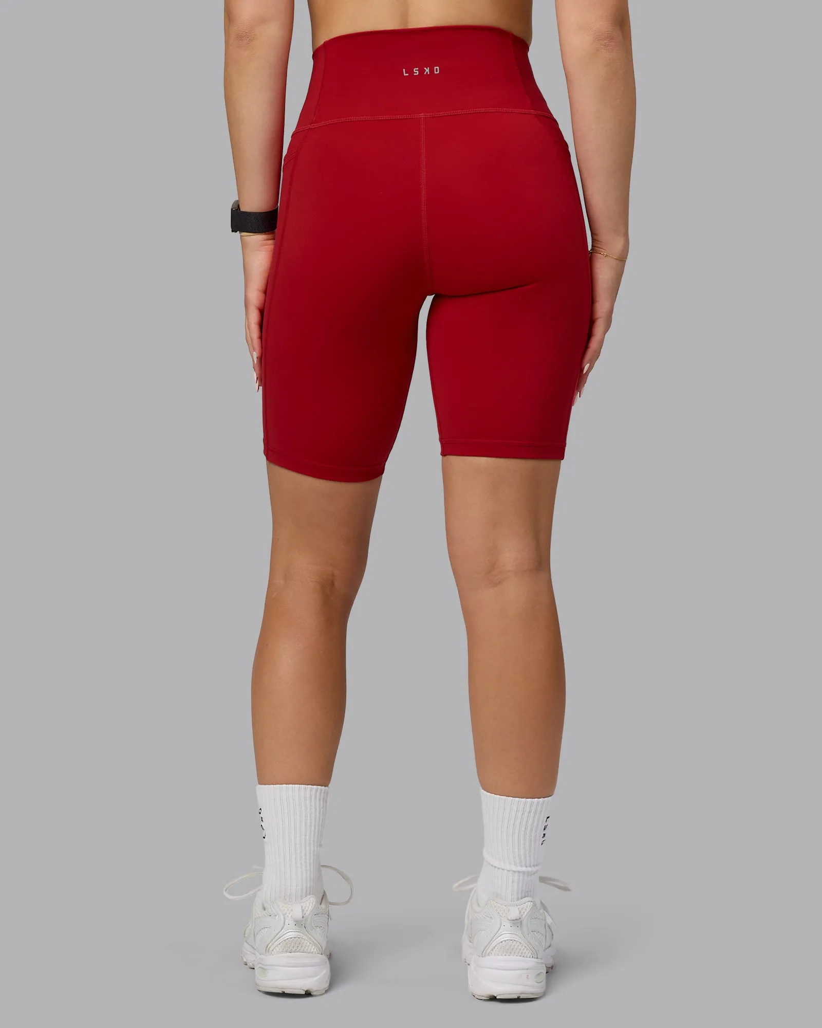 Fusion Bike Short With Pockets - Cherry Red sold by LSKD product image thumbnail 4