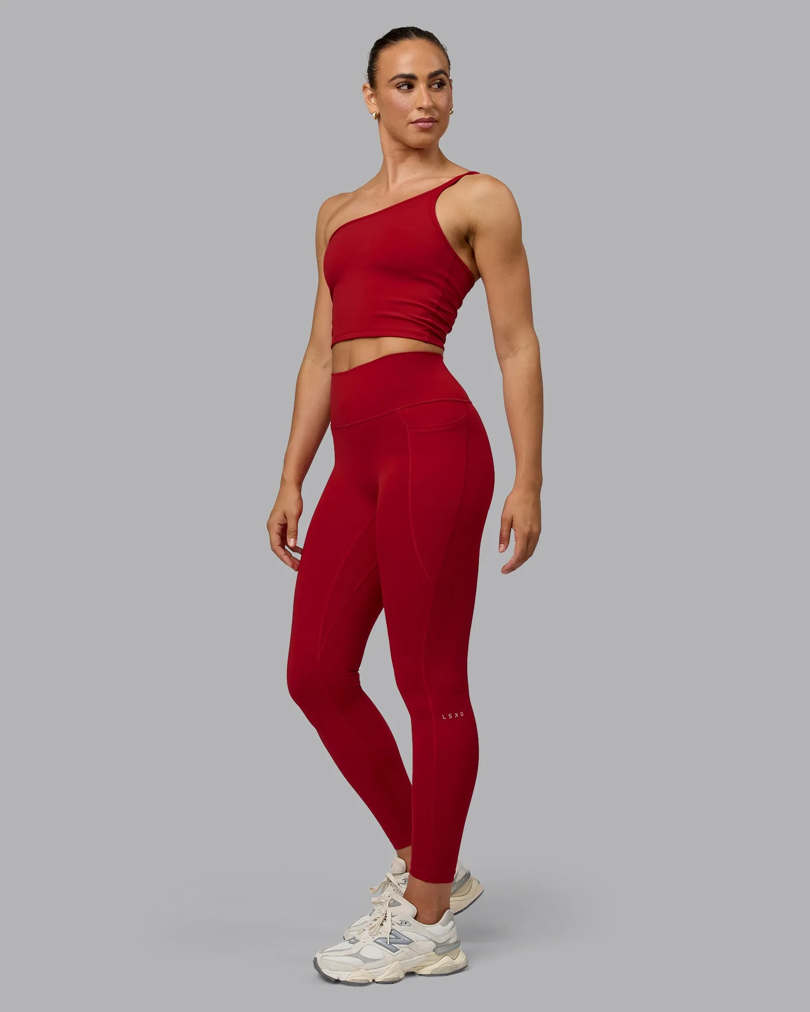 Fusion Full Length Tight with Pockets - Cherry Red sold by LSKD product image thumbnail 5