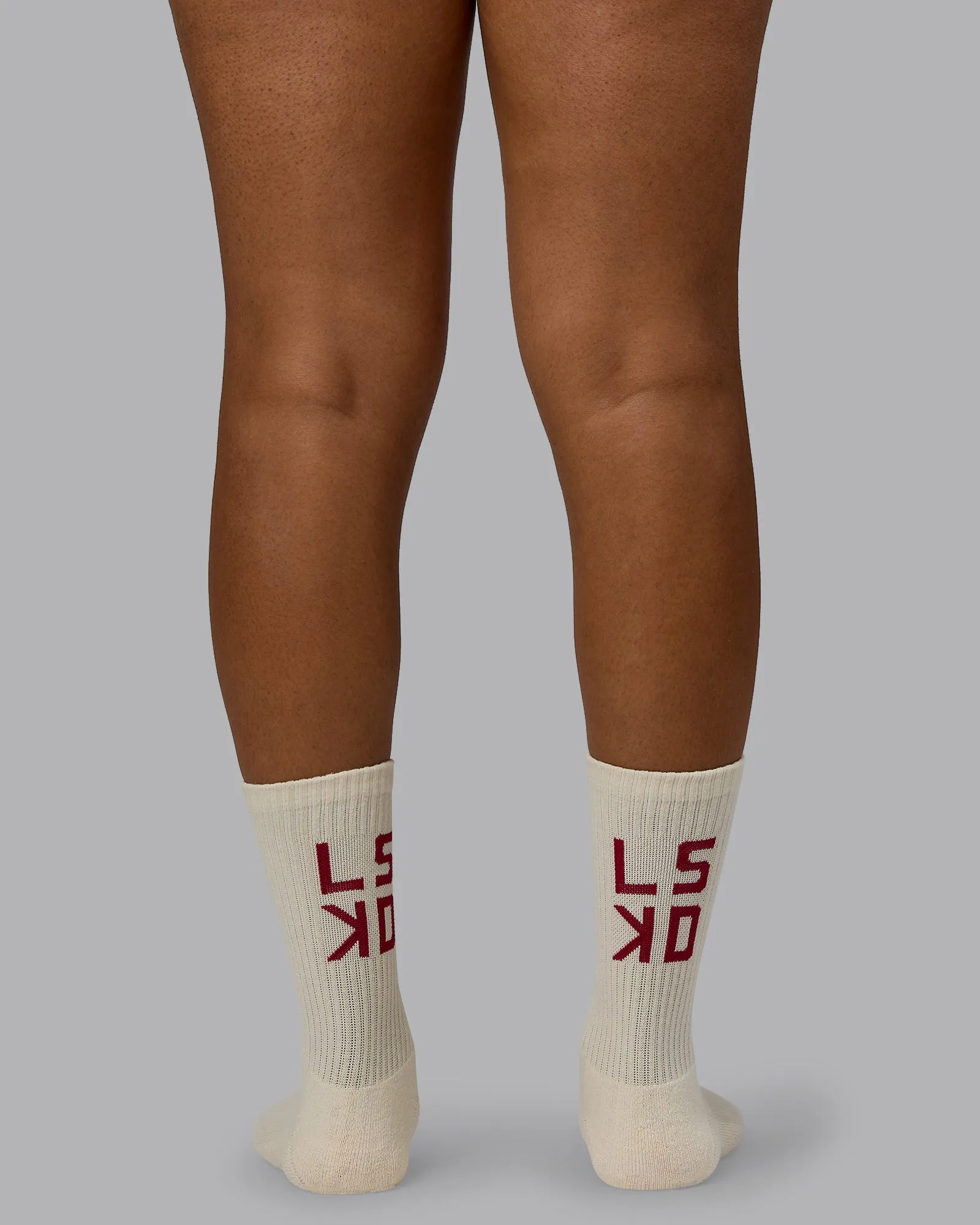 Squad 3 Pack Crew Socks - Multi-Claret sold by LSKD product image thumbnail 5