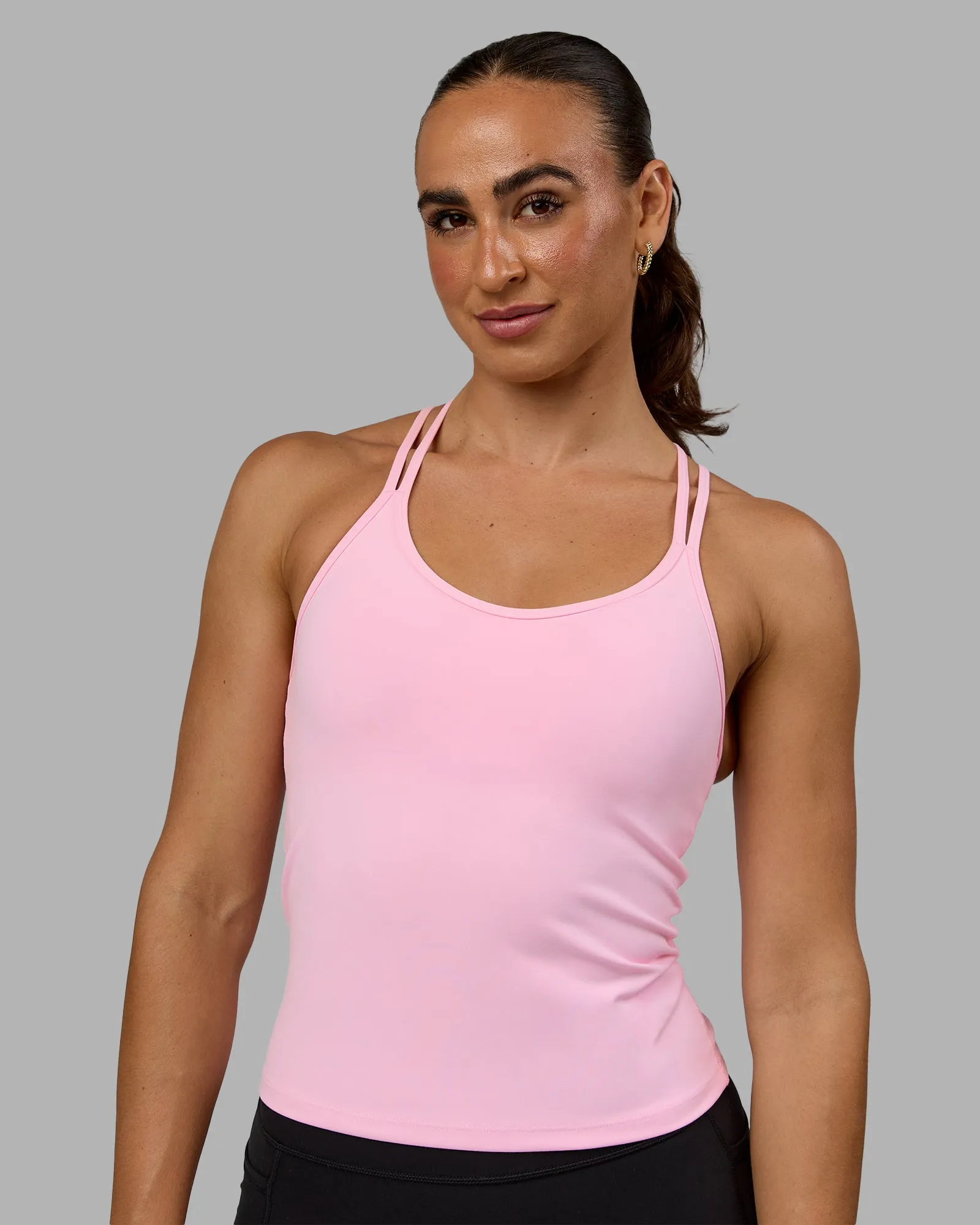 Balance Active Shelf Bra Tank - Pale Pink sold by LSKD