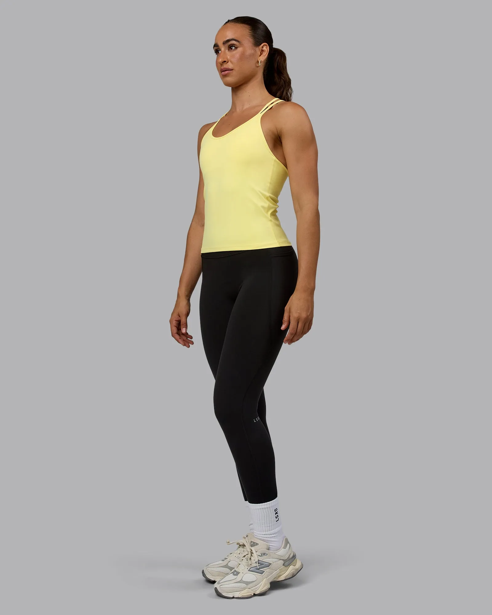 Balance Active Shelf Bra Tank - Lemon sold by LSKD product image thumbnail 4
