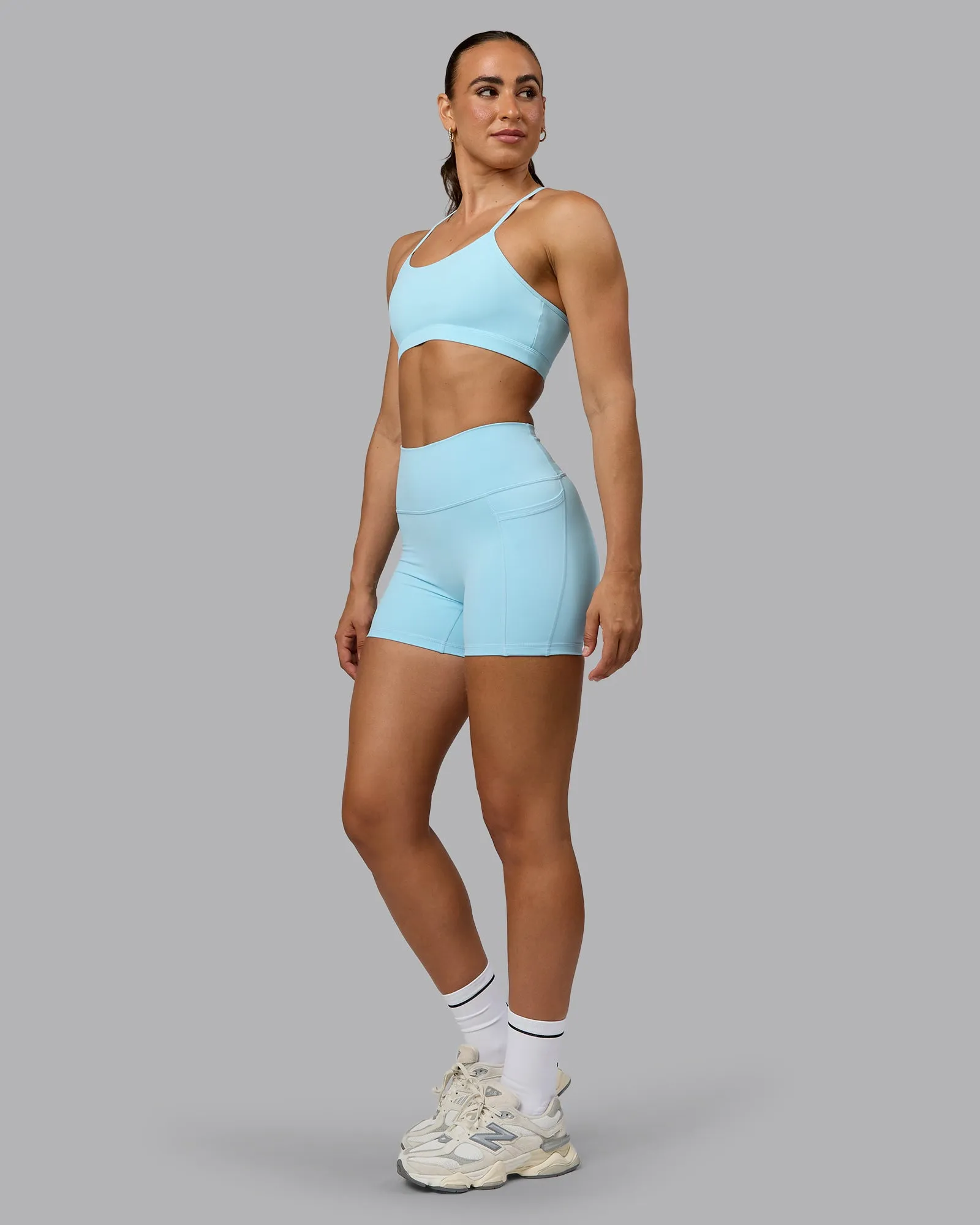 Glow Sports Bra - Crystal Blue sold by LSKD product image thumbnail 3