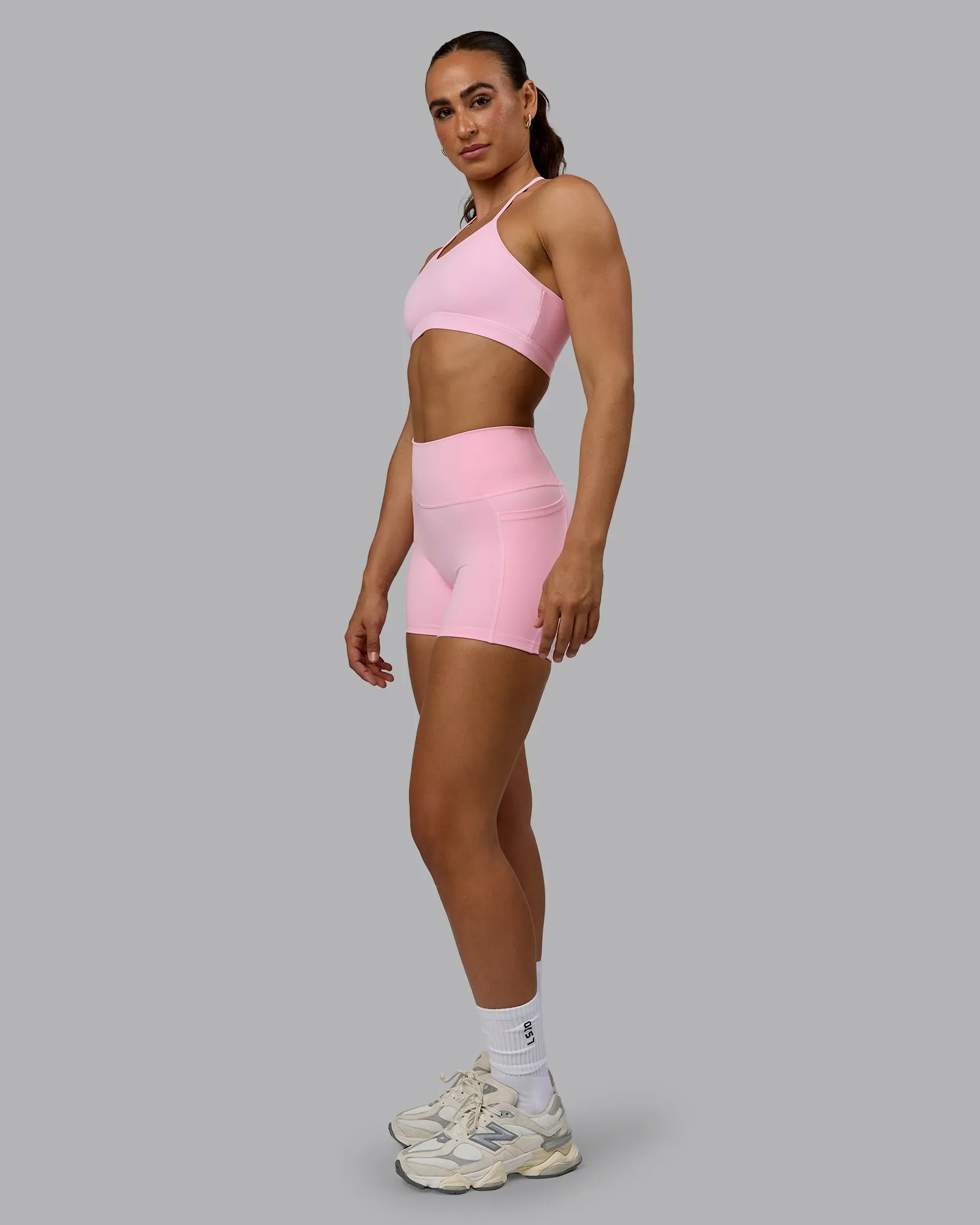 Glow Sports Bra - Pale Pink sold by LSKD product image thumbnail 5