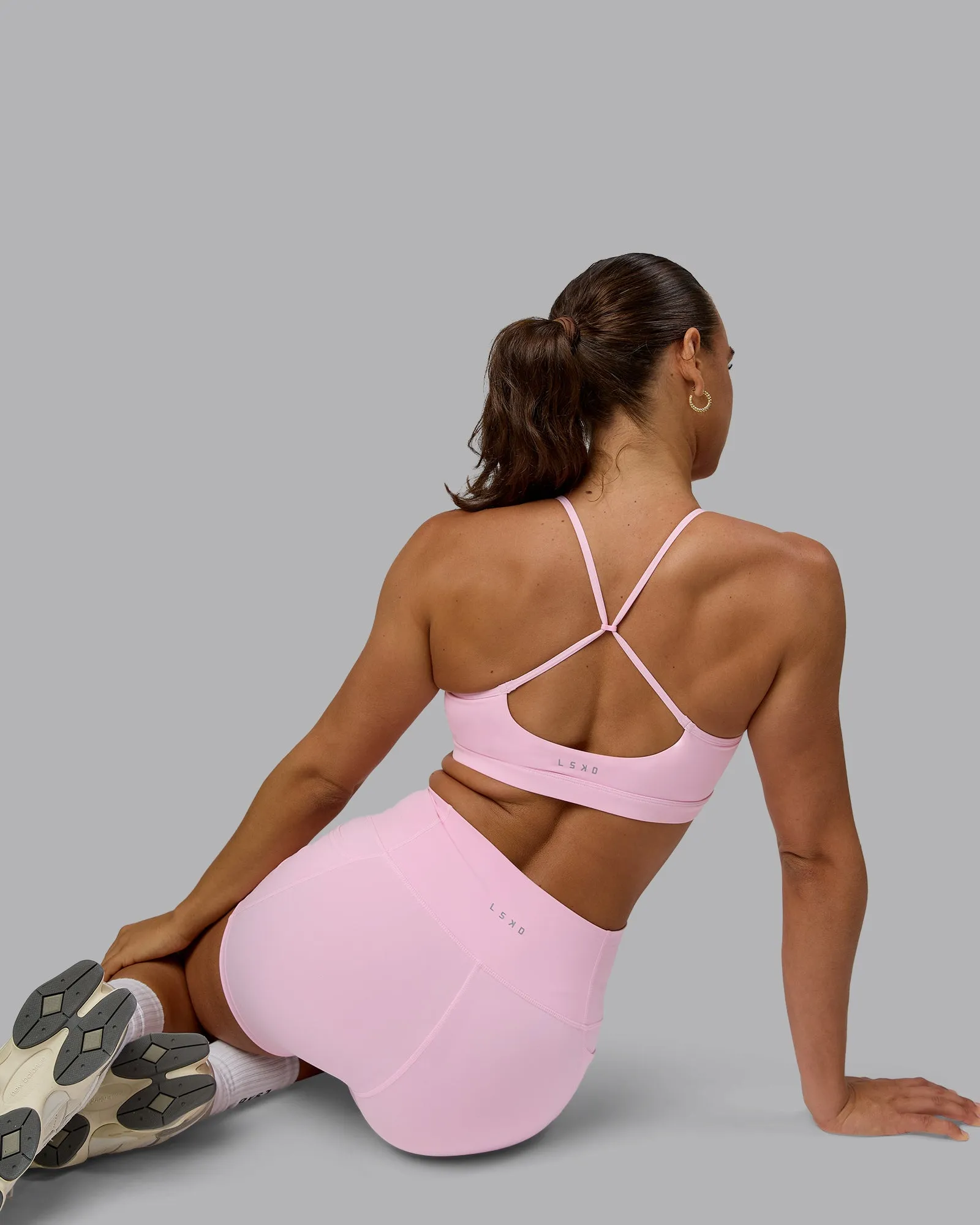 Glow Sports Bra - Pale Pink sold by LSKD product image thumbnail 4