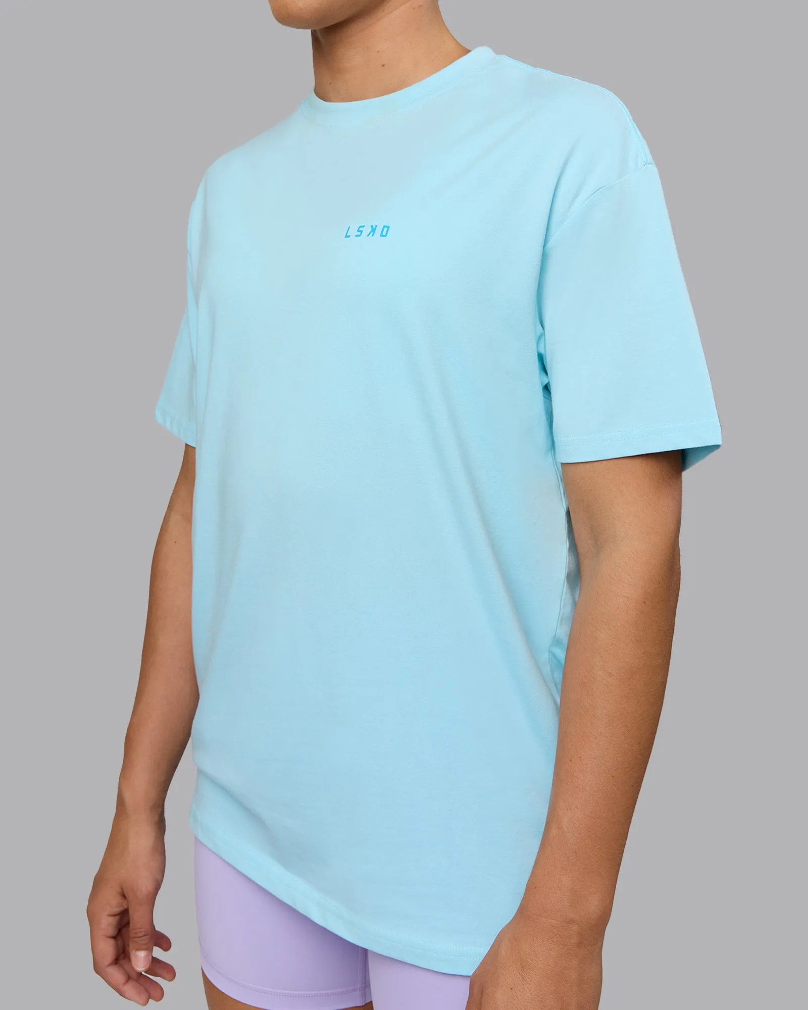 Enjoy the Journey Value Series FLXCotton Tee Oversize - Crystal Blue-Bay Blue sold by LSKD product image thumbnail 4