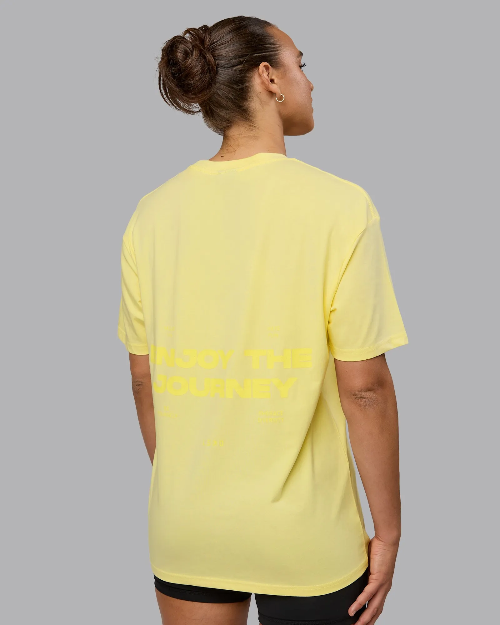 Enjoy the Journey Value Series FLXCotton Tee Oversize - Pale Yellow-Sundress sold by LSKD product image thumbnail 4