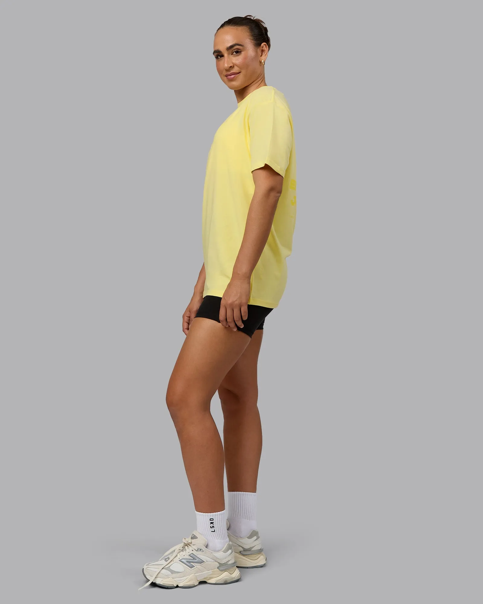 Enjoy the Journey Value Series FLXCotton Tee Oversize - Pale Yellow-Sundress sold by LSKD product image thumbnail 5