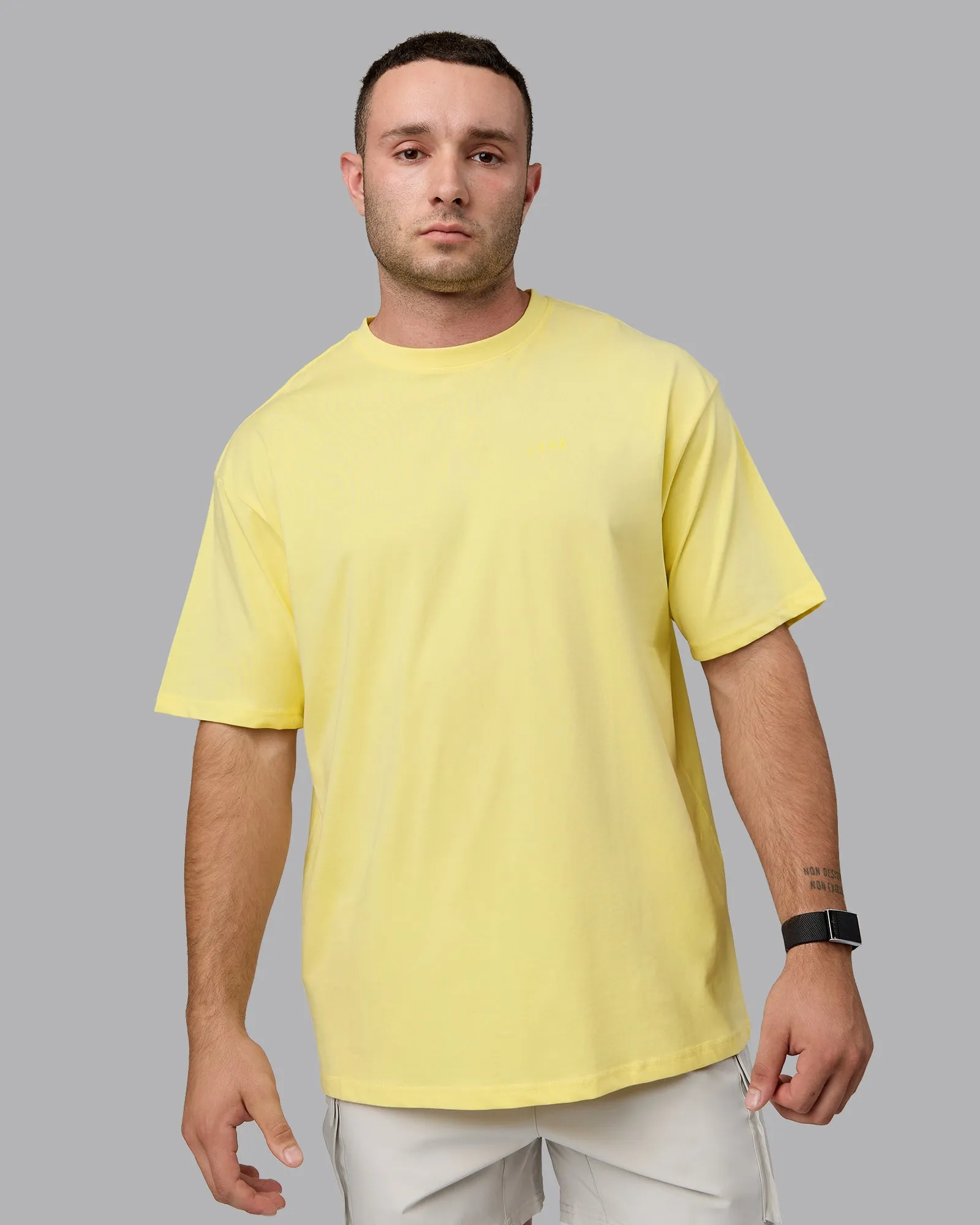 Enjoy the Journey Value Series FLXCotton Tee Oversize - Pale Yellow-Sundress sold by LSKD product image thumbnail 2