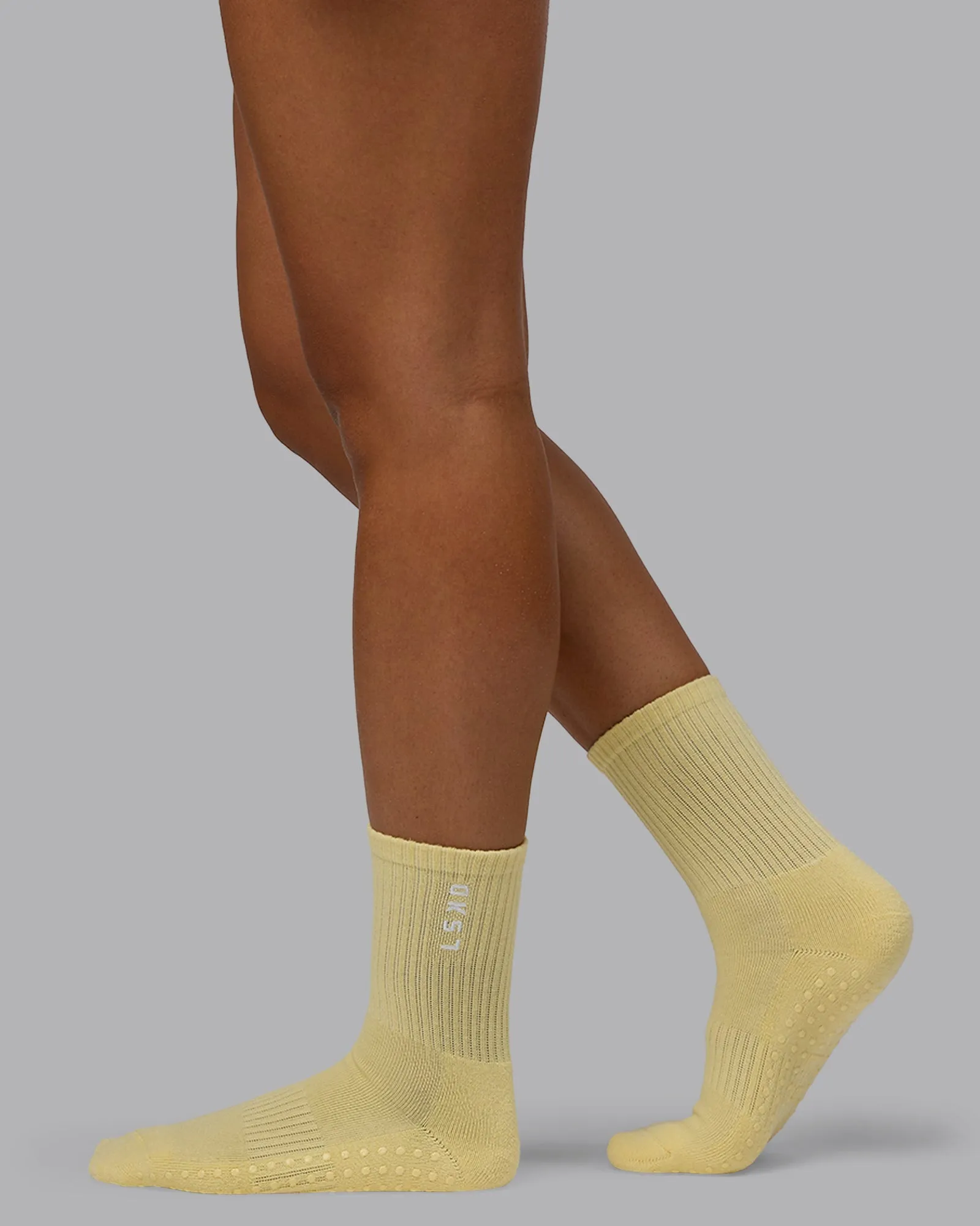 Signal Crew Pilates Grip Socks - Pale Yellow sold by LSKD product image thumbnail 2