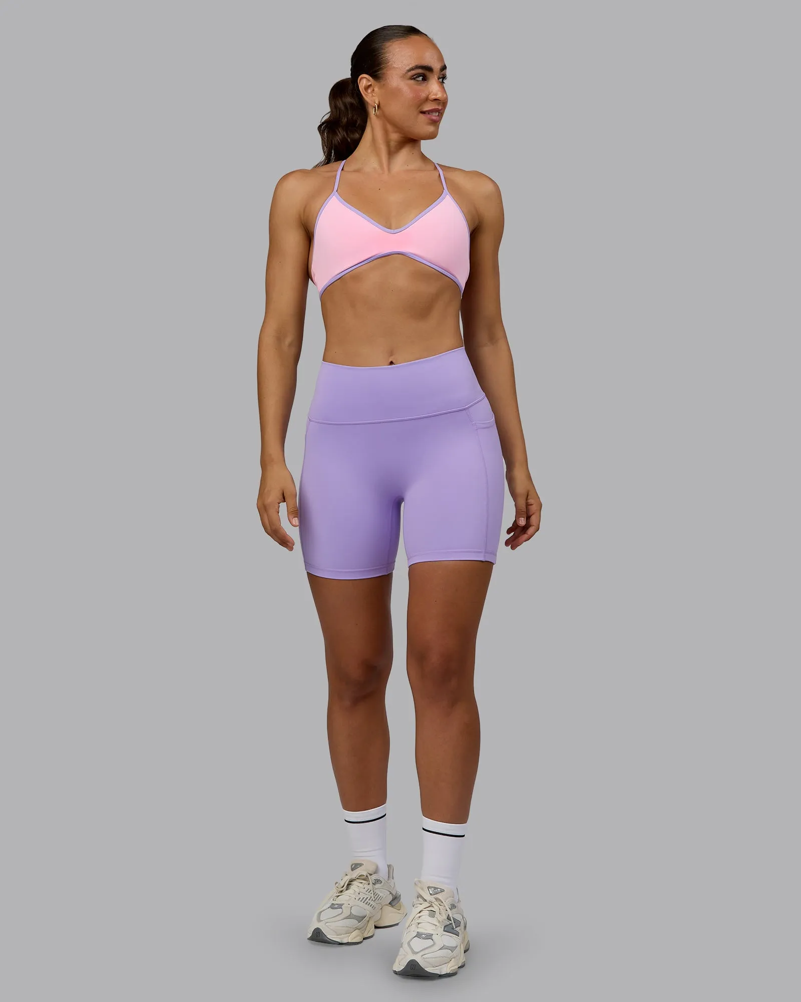 Ambience Sports Bra - Pale Pink-Pale Lilac sold by LSKD product image thumbnail 5