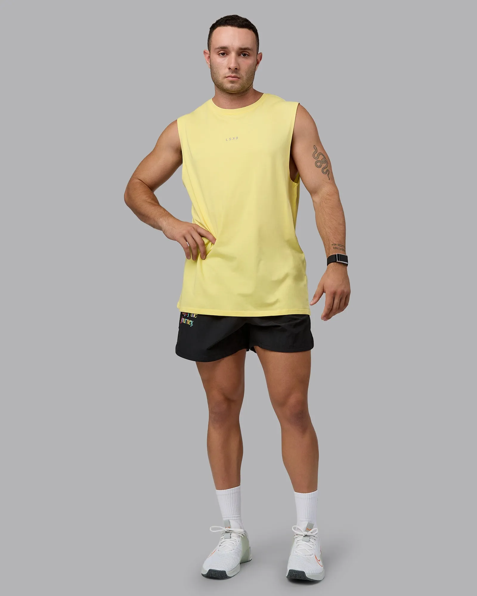 Base FLXCotton Tank - Lemon sold by LSKD product image thumbnail 4