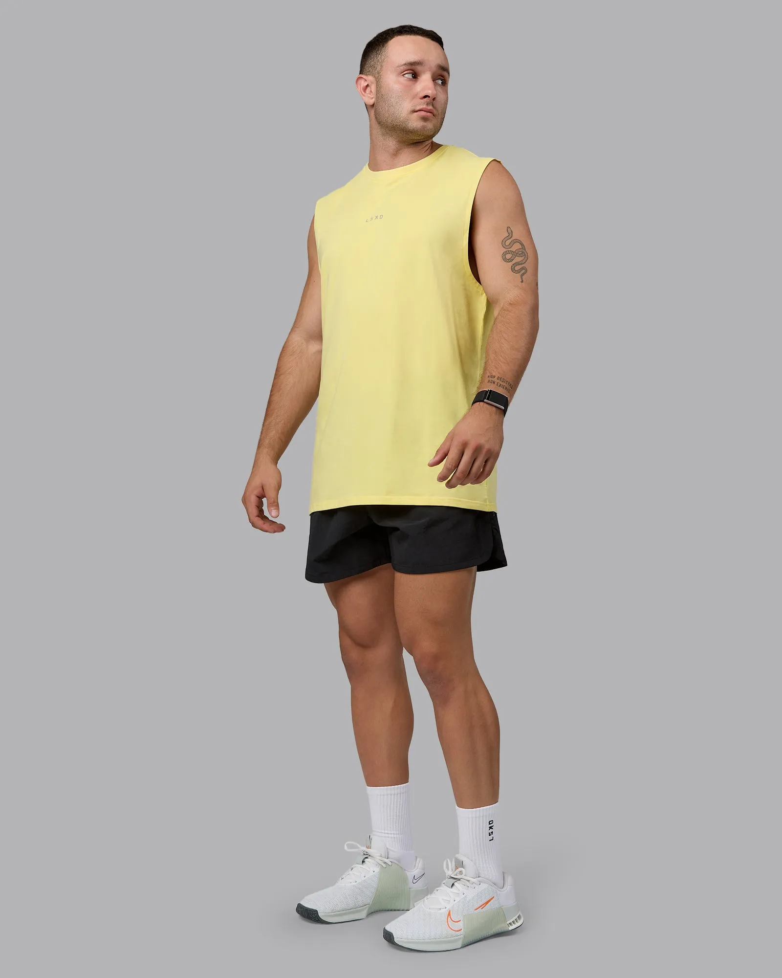 Base FLXCotton Tank - Lemon sold by LSKD product image thumbnail 2