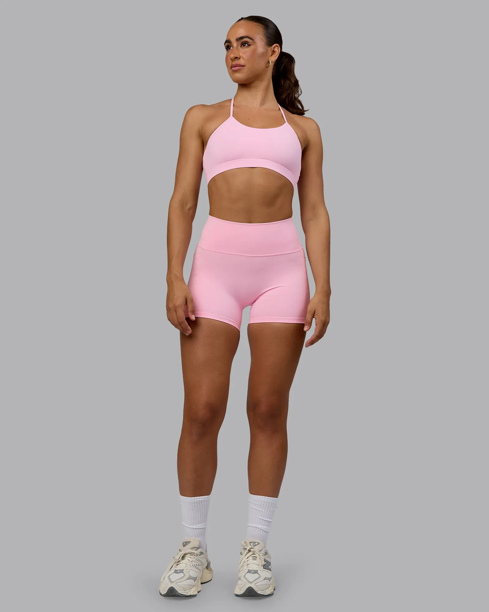 Fusion X-Short Tight With Pockets - Pale Pink sold by LSKD product image thumbnail 5