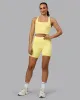 Fusion Mid Short Tight With Pockets - Lemon sold by LSKD