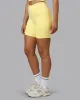 Fusion Mid Short Tight With Pockets - Lemon sold by LSKD
