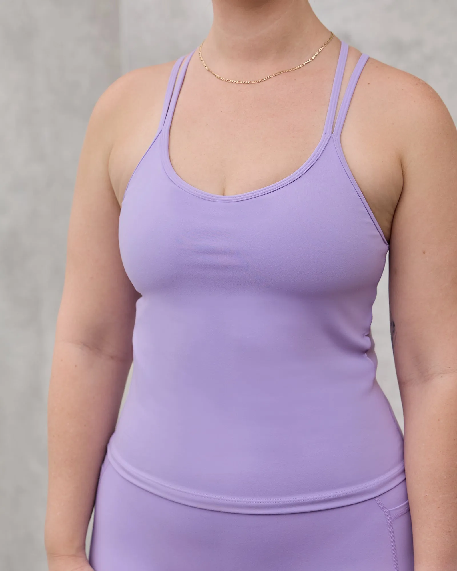 Balance Active Shelf Bra Tank - Pale Lilac sold by LSKD product image thumbnail 2