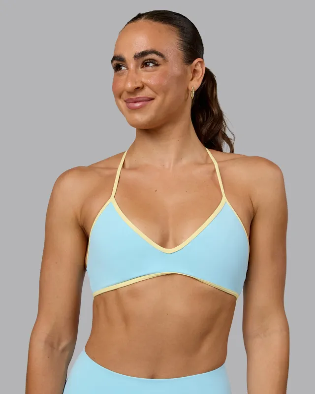 Ambience Sports Bra - Crystal Blue-Lemon sold by LSKD