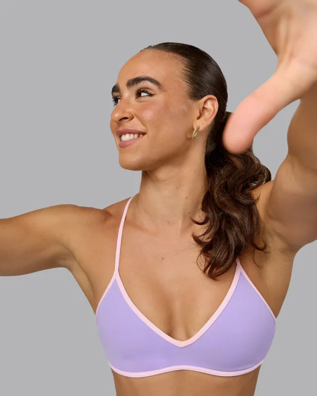 Ambience Sports Bra - Pale Lilac-Pale Pink sold by LSKD