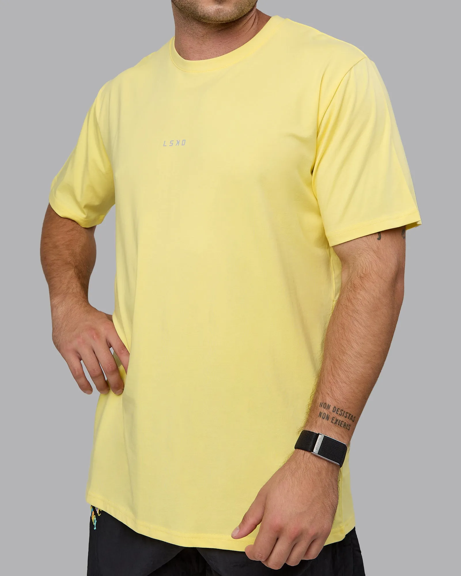 Base FLXCotton Tee - Pale Yellow sold by LSKD product image thumbnail 2