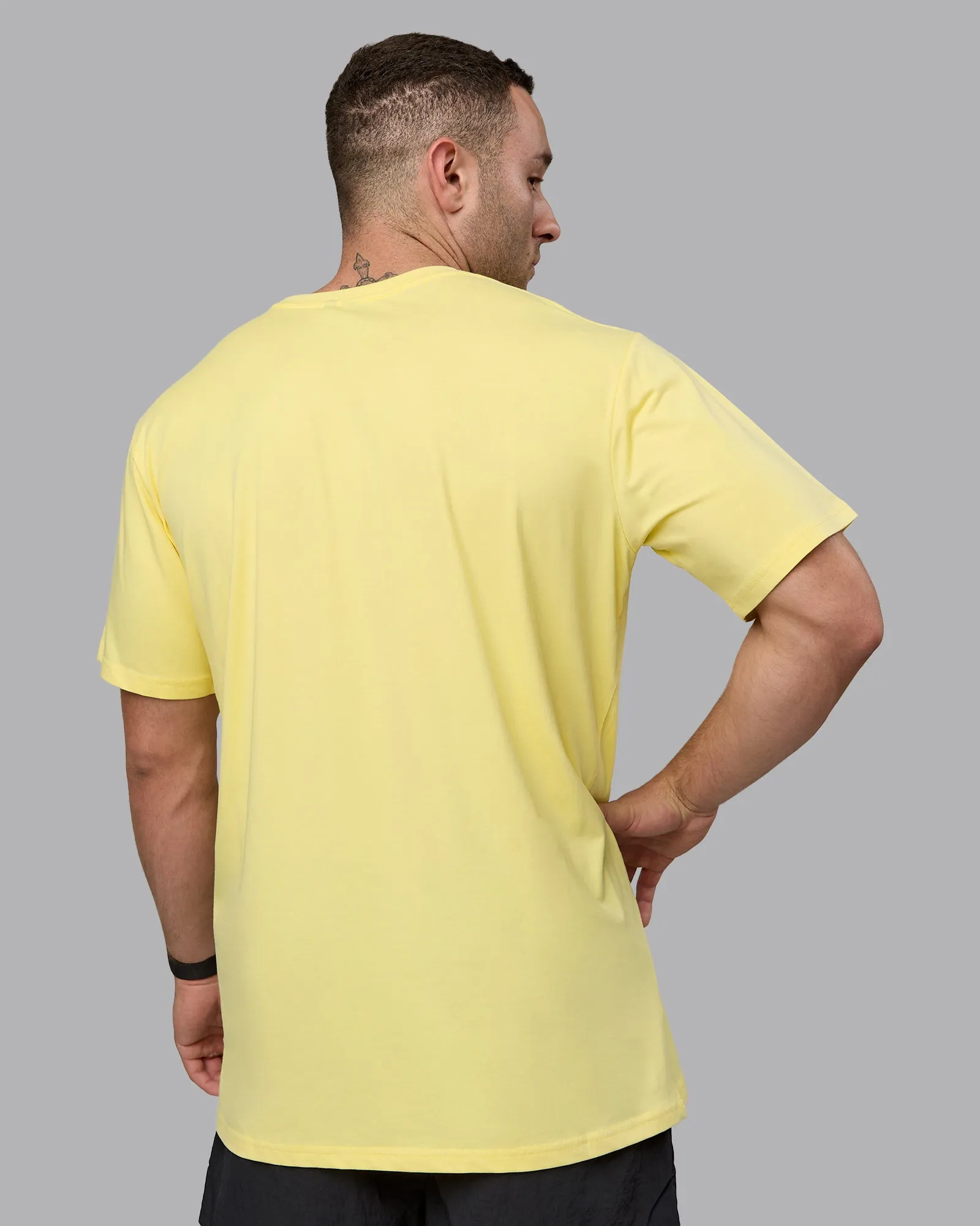 Base FLXCotton Tee - Pale Yellow sold by LSKD product image thumbnail 3