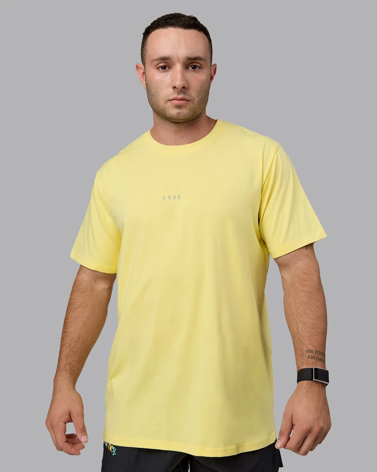 Base FLXCotton Tee - Pale Yellow sold by LSKD product image thumbnail 4