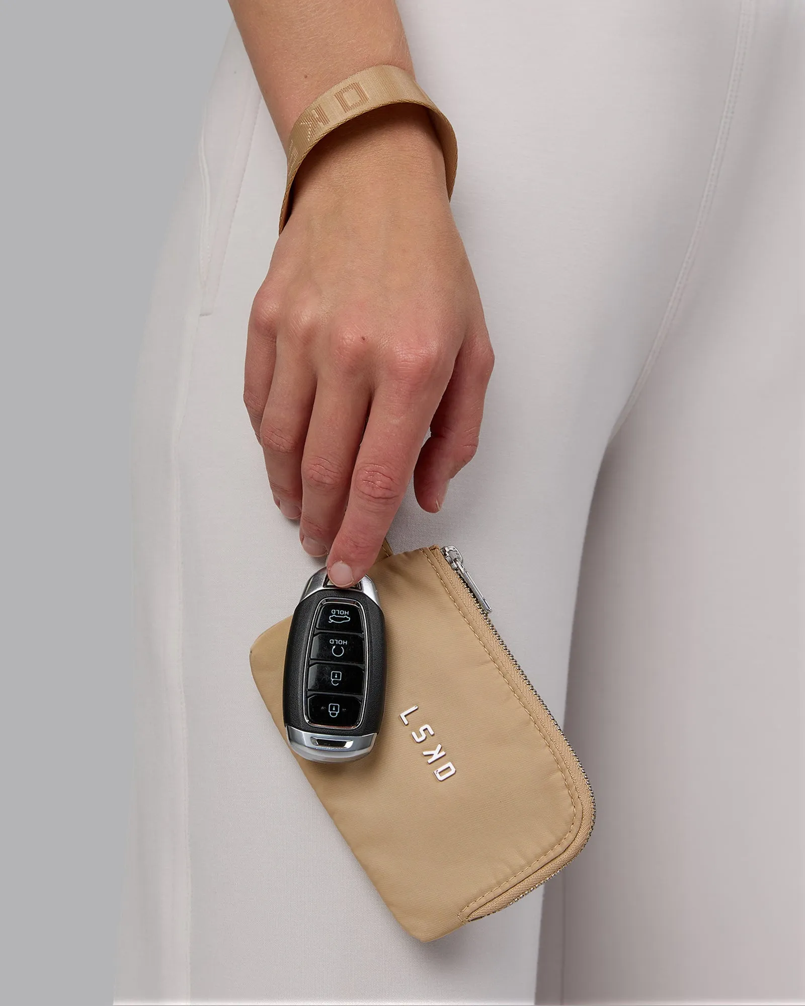 Go-To Wristlet Pouch - Oat Milk sold by LSKD product image thumbnail 3