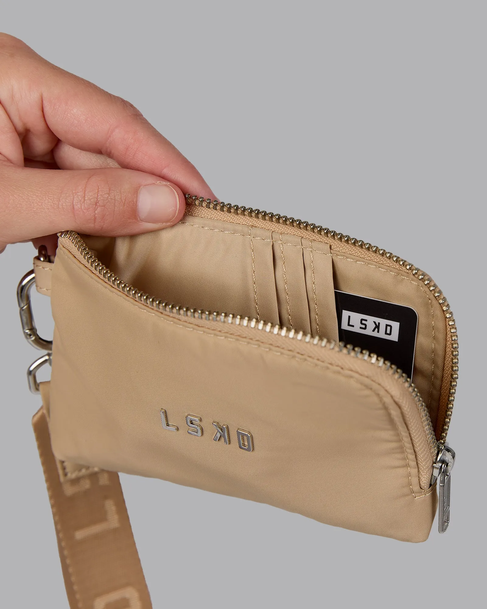 Go-To Wristlet Pouch - Oat Milk sold by LSKD product image thumbnail 2