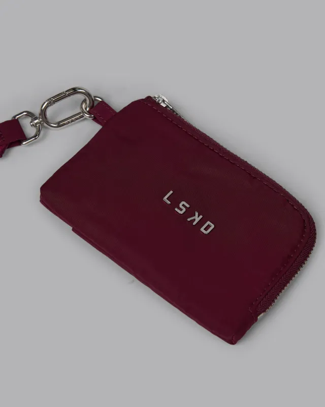 Go-To Wristlet Pouch - Dark Cherry sold by LSKD