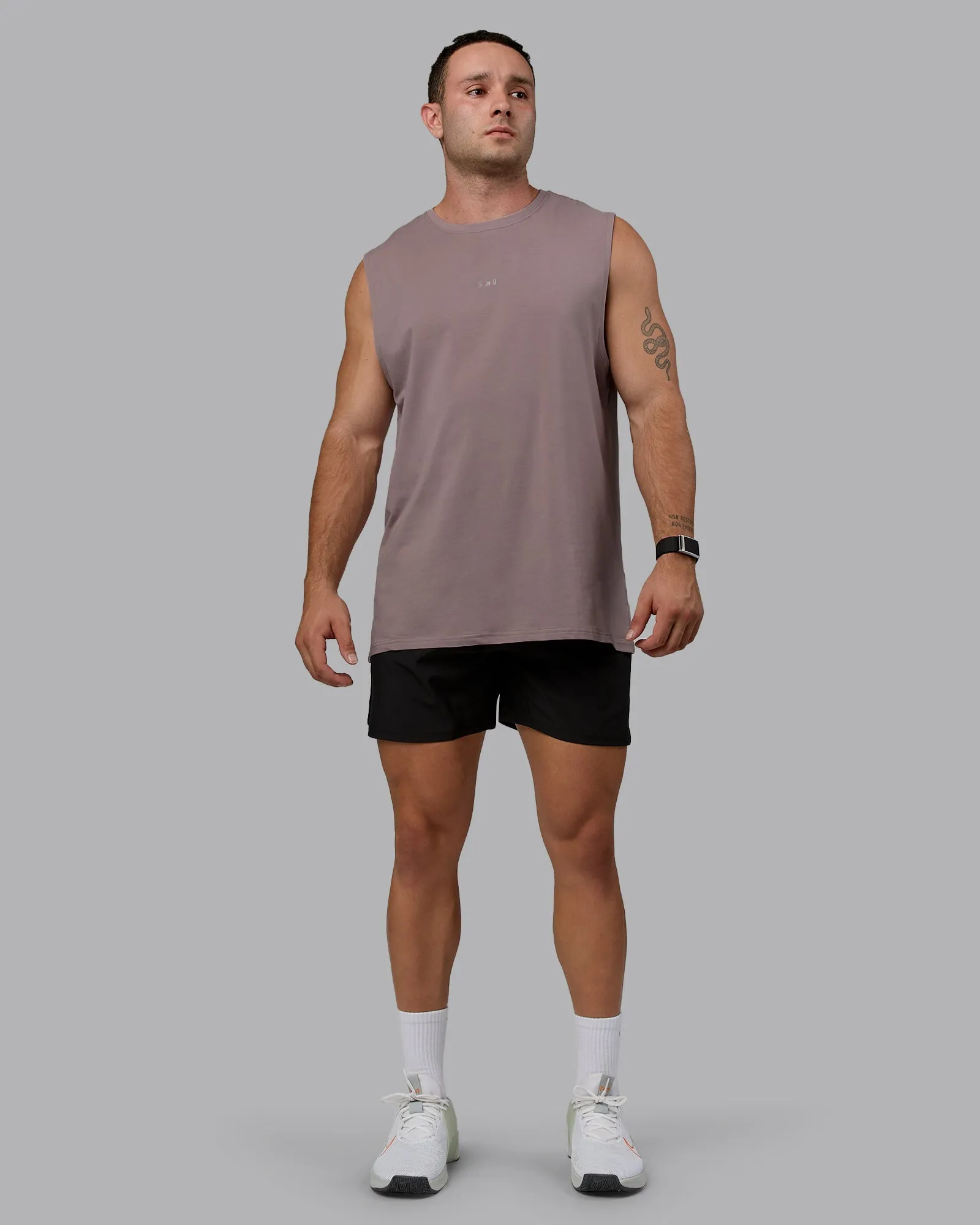 Base FLXCotton Tank - Greyish Purple sold by LSKD product image thumbnail 5
