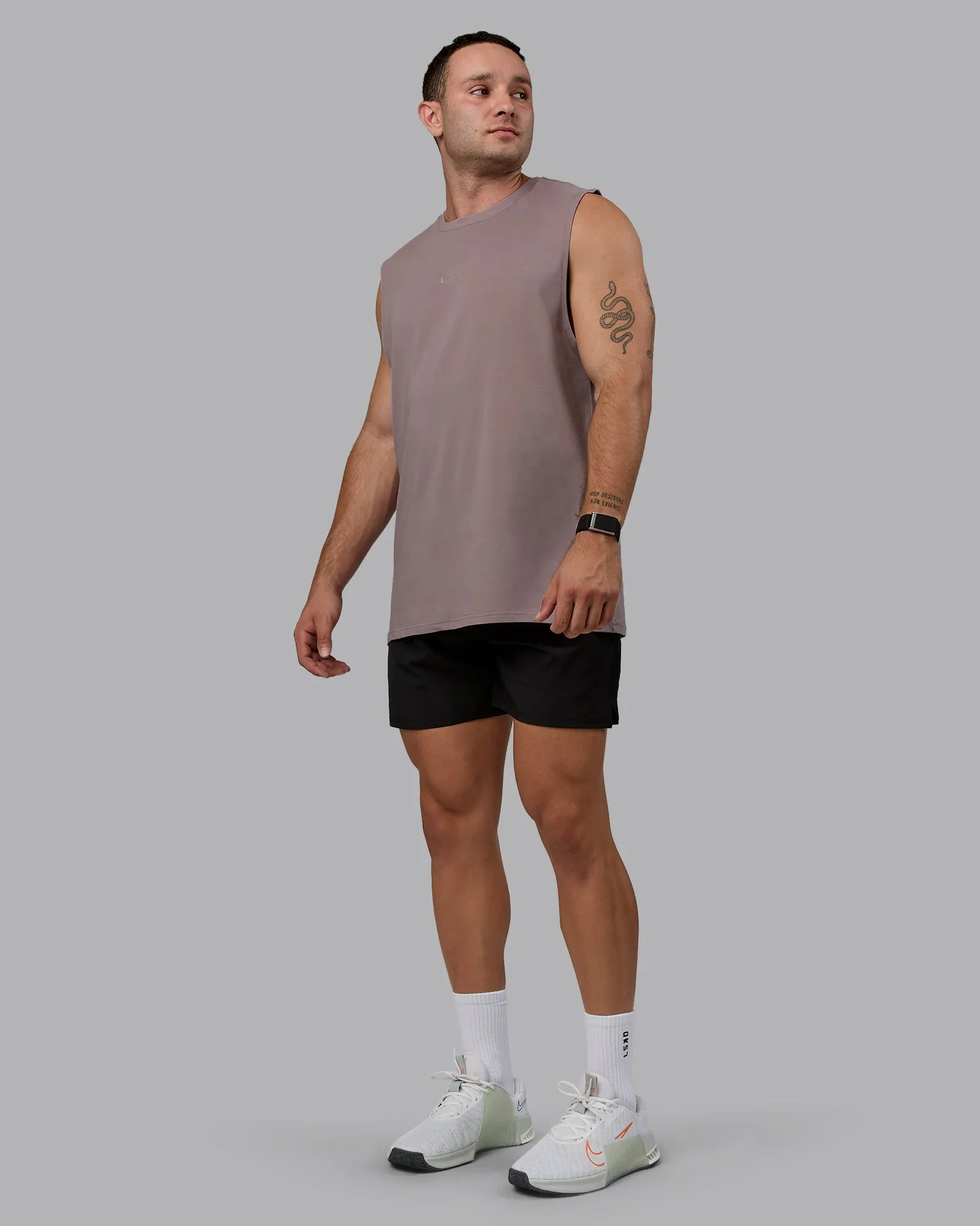 Base FLXCotton Tank - Greyish Purple sold by LSKD product image thumbnail 2