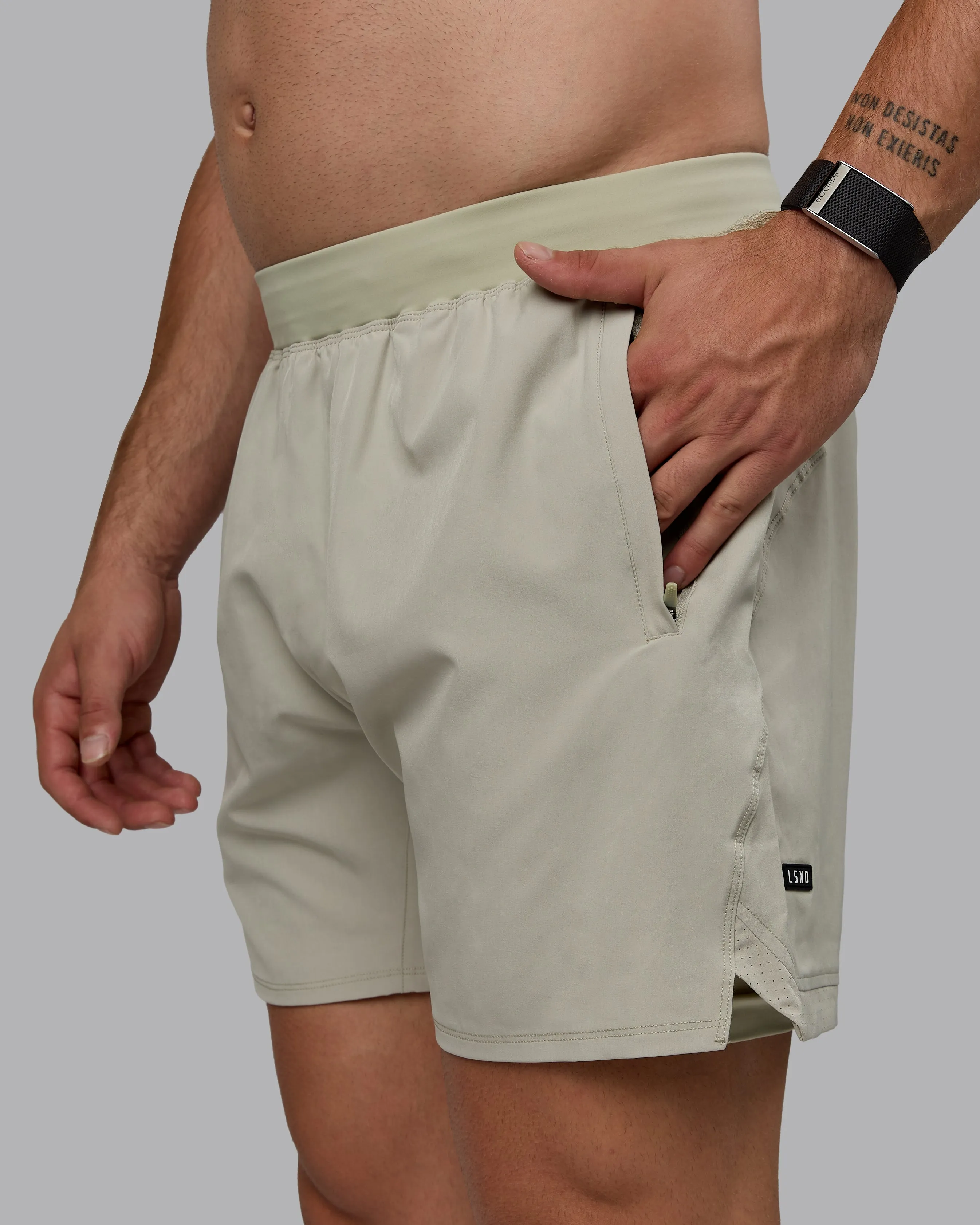 Challenger 6" Lined Performance Short - Sustained Grey sold by LSKD product image thumbnail 5