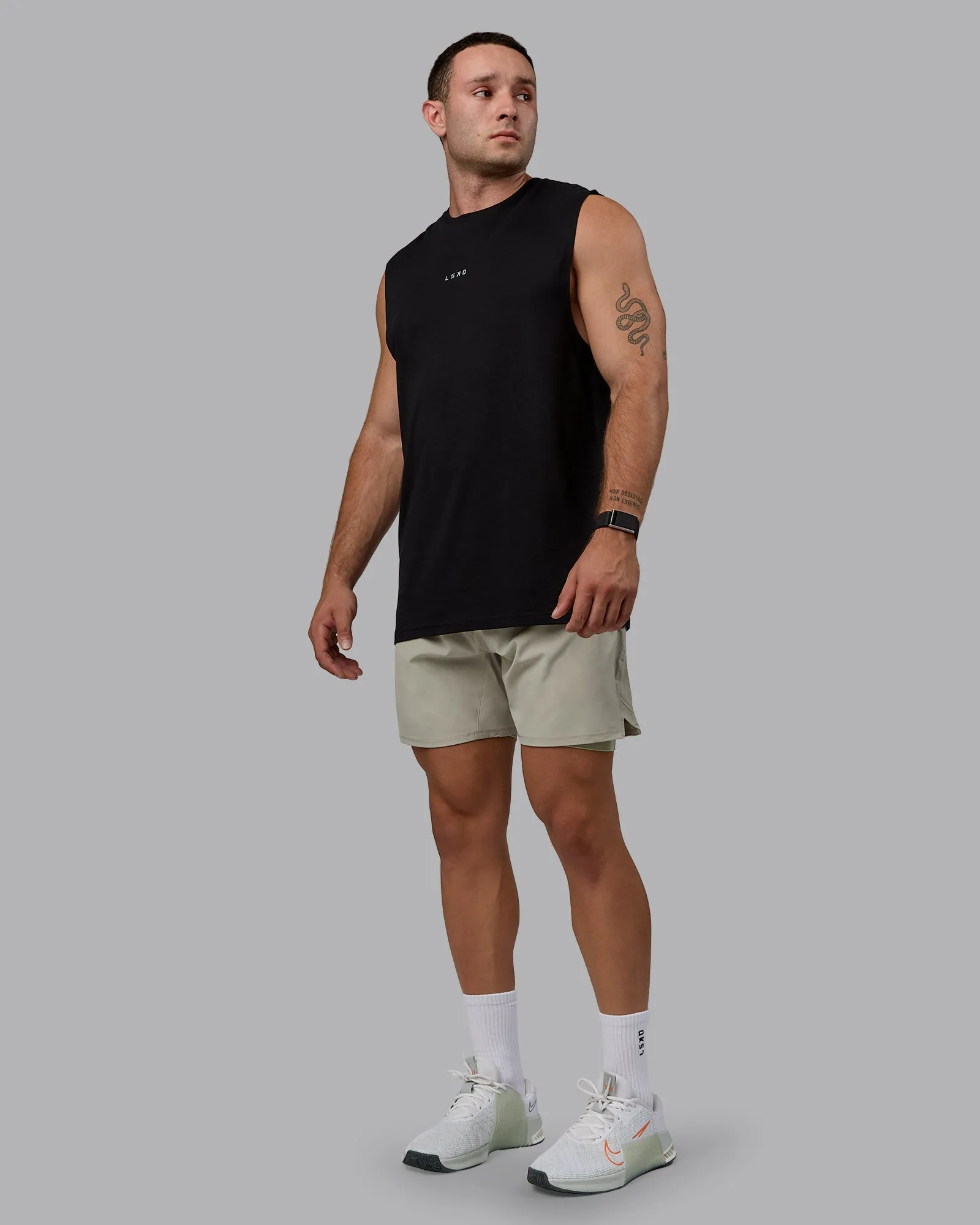 Challenger 6" Lined Performance Short - Sustained Grey sold by LSKD product image thumbnail 3