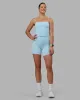 Blaze Mid Short Tight - Crystal Blue sold by LSKD