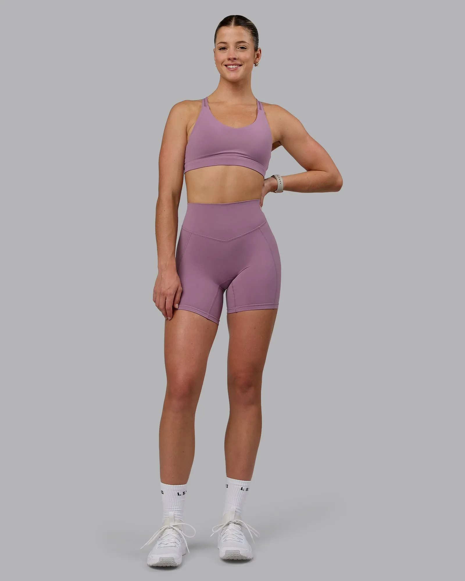 Blaze Mid Short Tight - Grape sold by LSKD