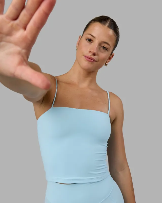 Revive Shelf Bra Tank - Crystal Blue sold by LSKD