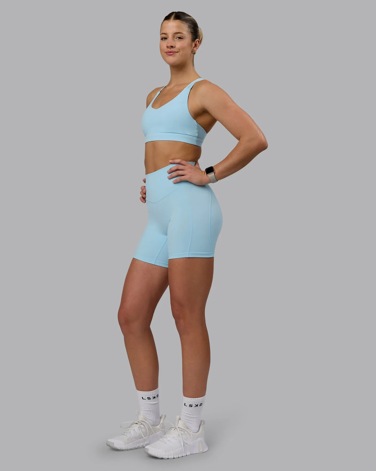 Radiance Sports Bra - Crystal Blue sold by LSKD product image thumbnail 3