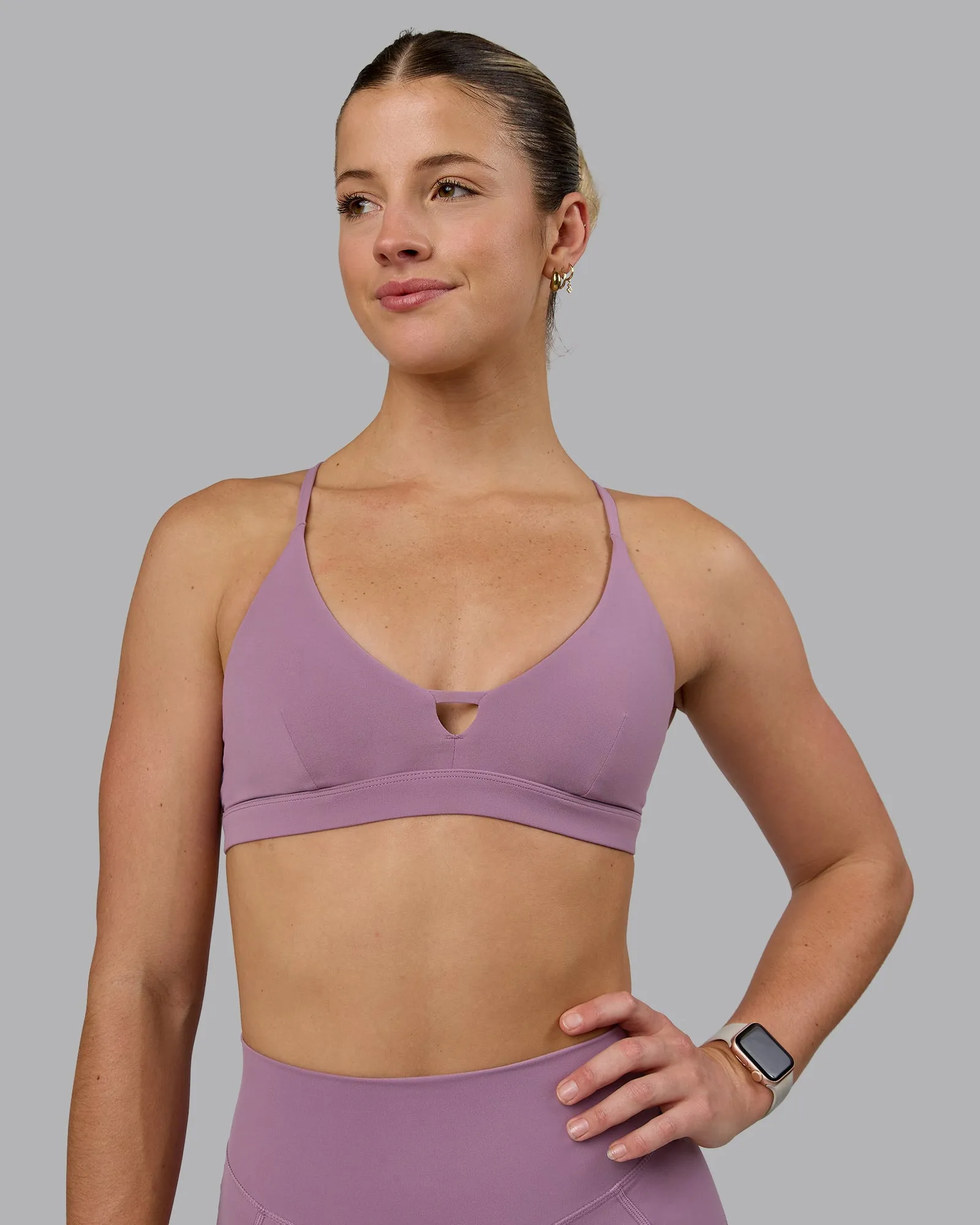 Ascend Sports Bra - Grape sold by LSKD product image thumbnail 3