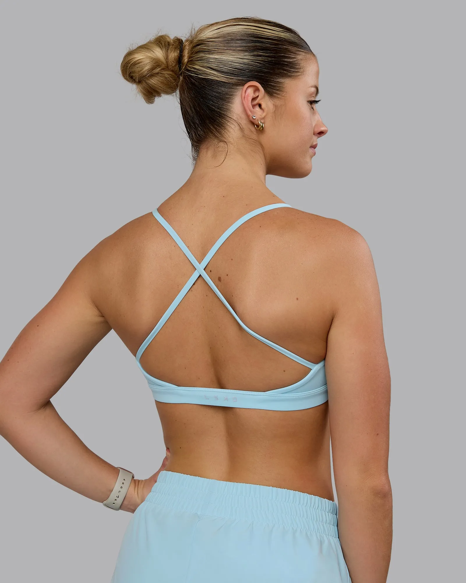 Ascend Sports Bra - Crystal Blue sold by LSKD product image thumbnail 2