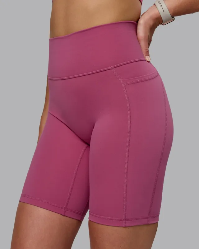 Fusion Bike Short With Pockets - Mauve Haze sold by LSKD