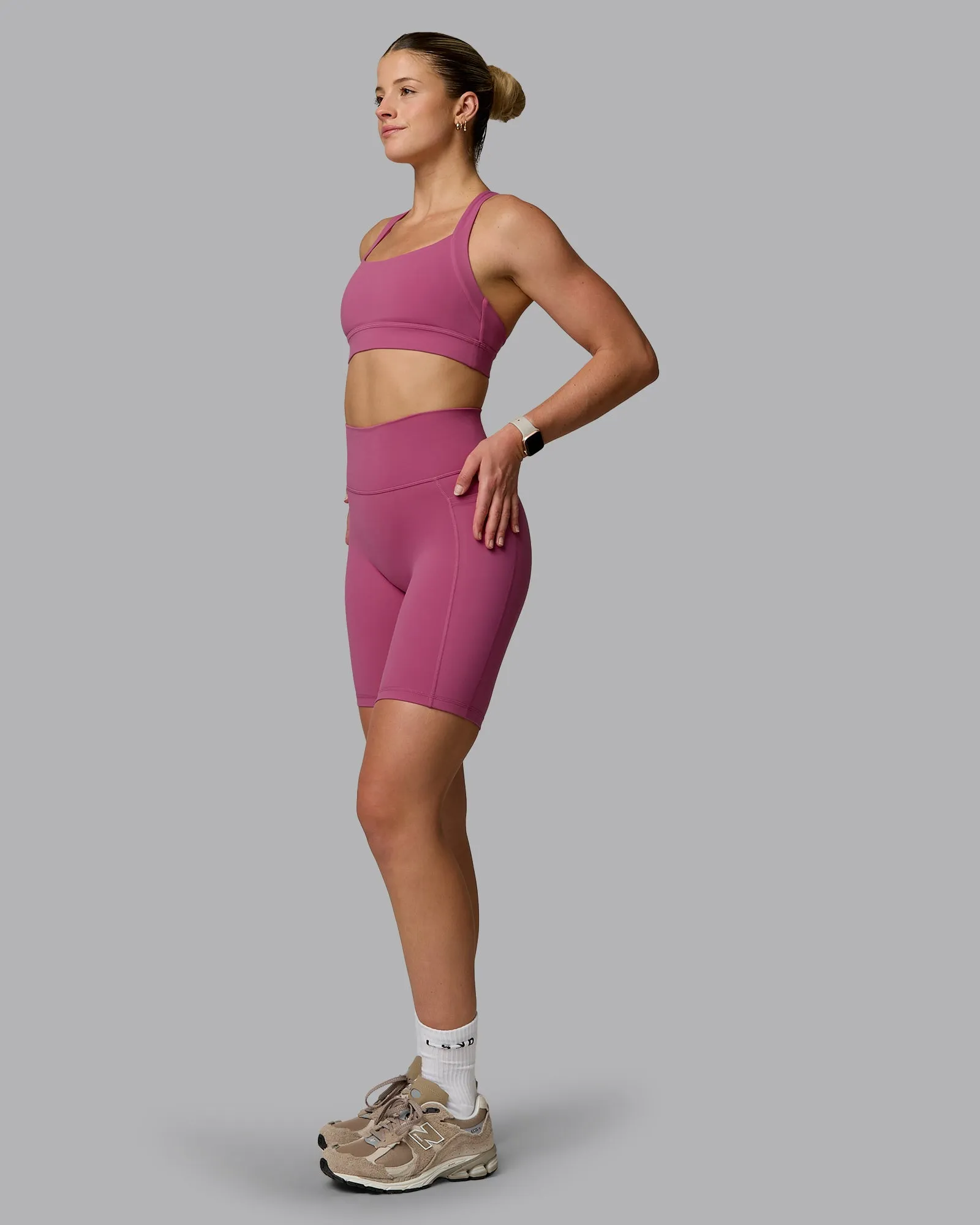 Fusion Bike Short With Pockets - Mauve Haze sold by LSKD product image thumbnail 5
