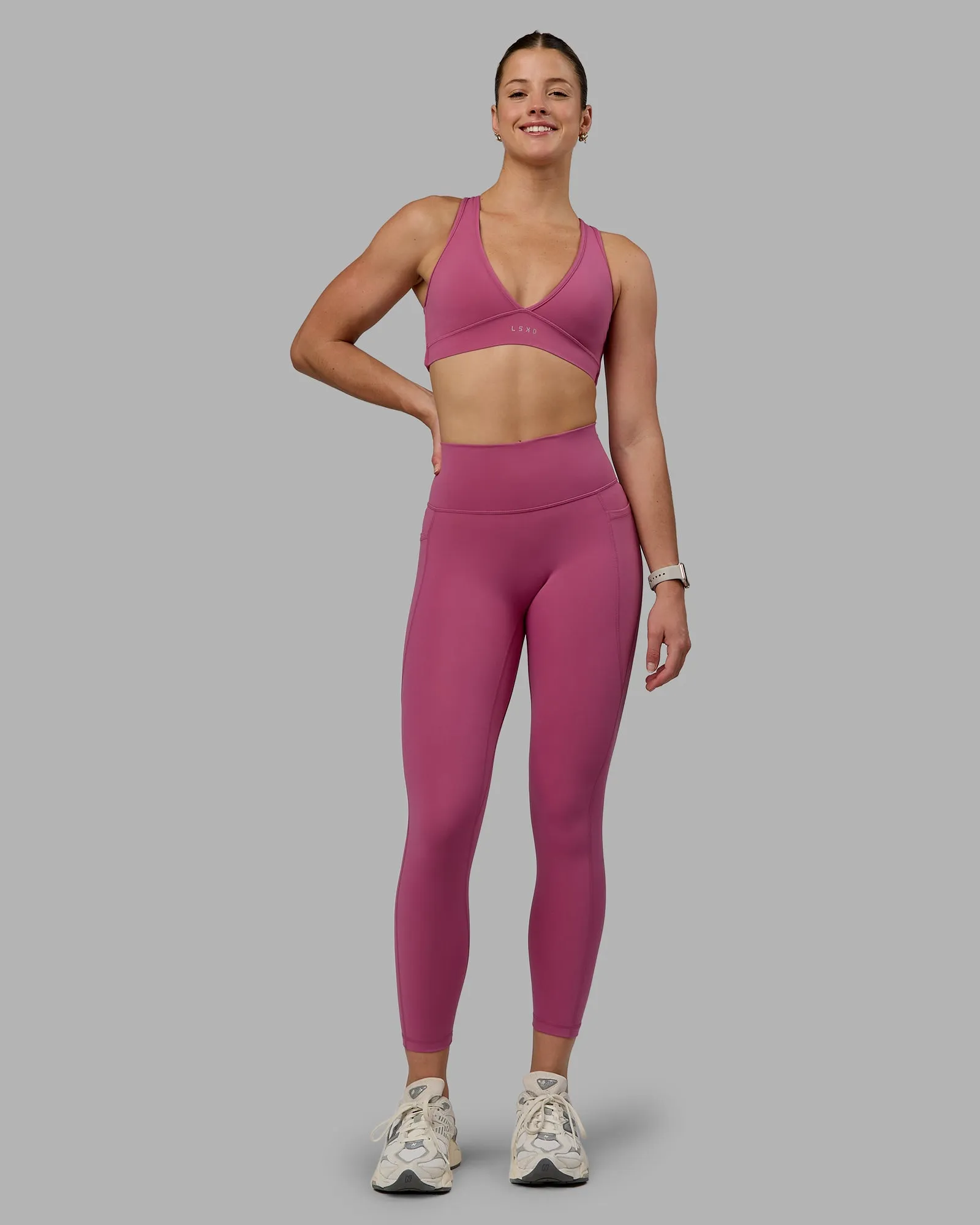 Fusion 7/8 Length Tight With Pockets - Mauve Haze sold by LSKD product image thumbnail 5