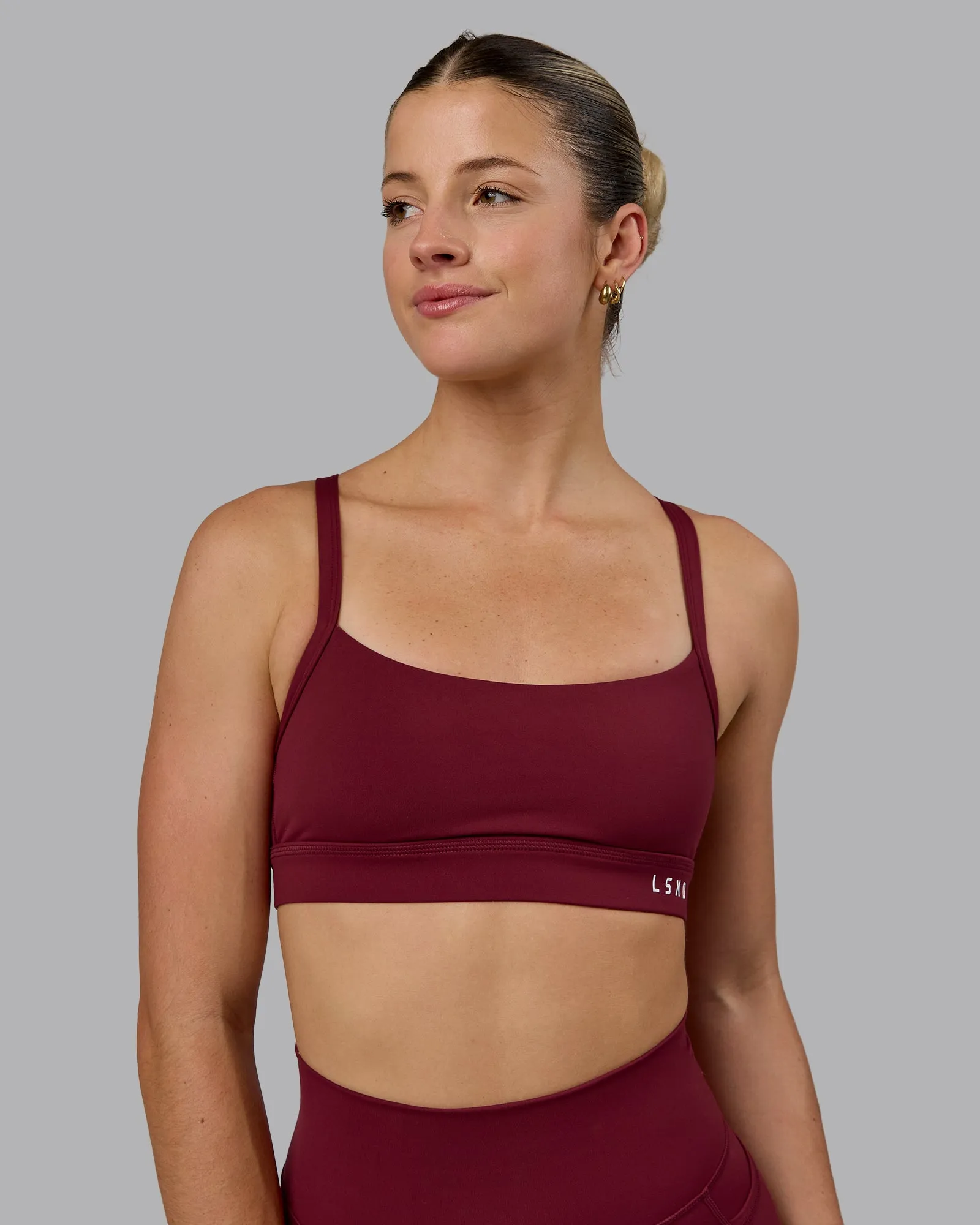 Momentum Sports Bra - Cordovan sold by LSKD product image thumbnail 4